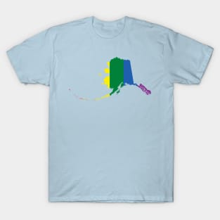 Alaska state LGBT Pride (with islands) T-Shirt